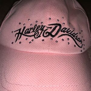 pink bejeweled Harley Davidson hat
